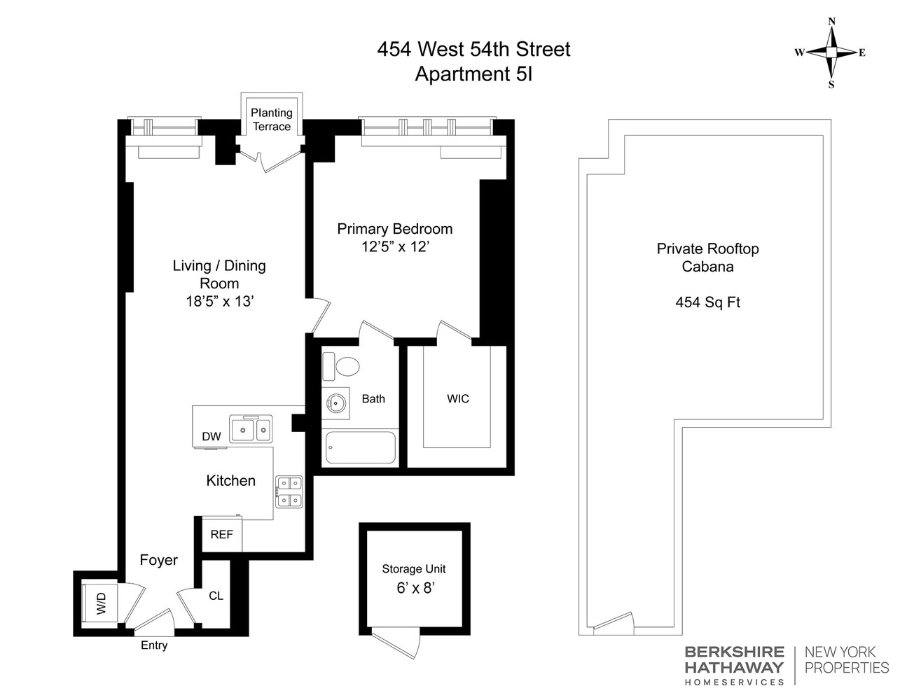 454 West 54th Street 5I Clinton New York NY 10019