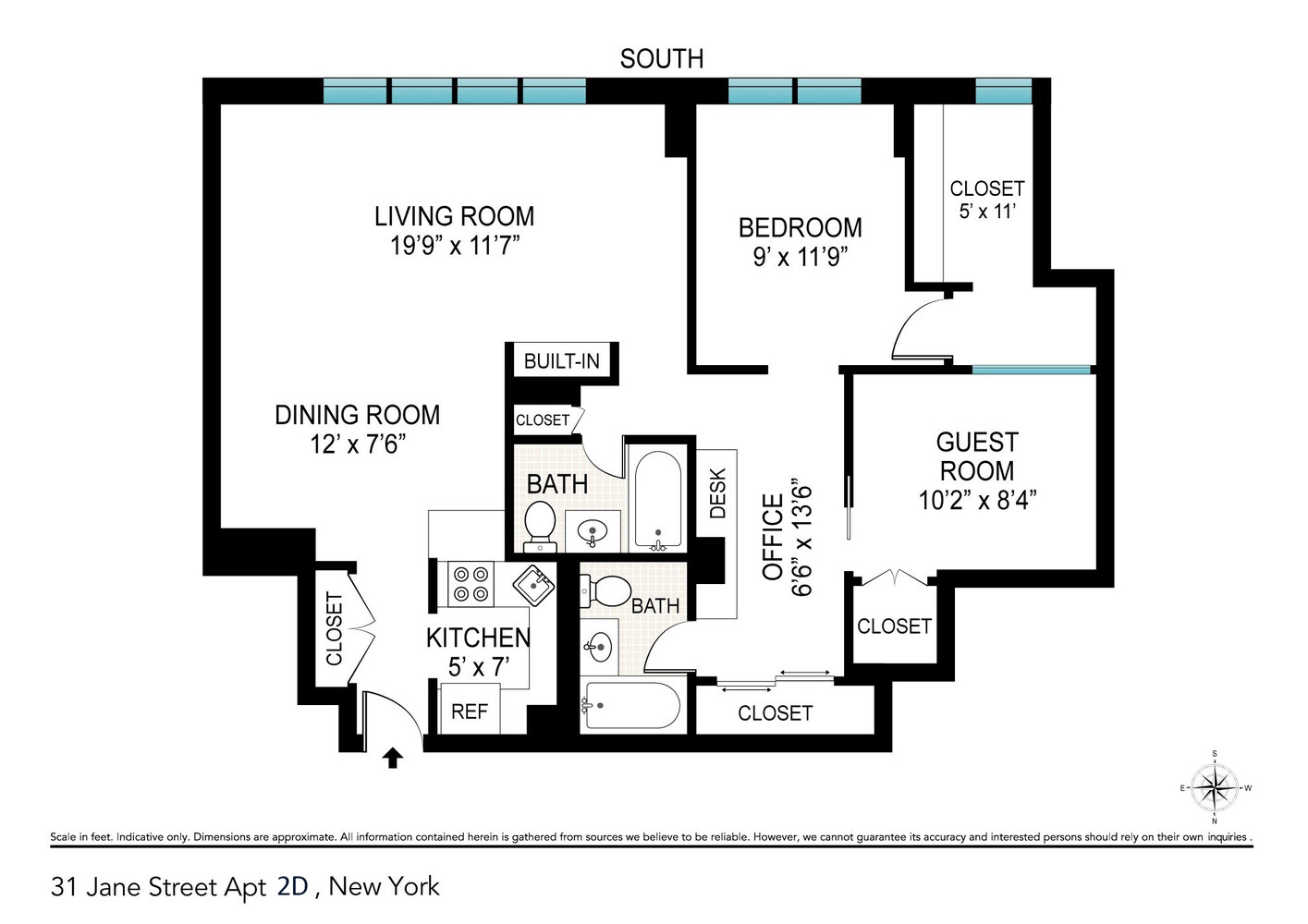 31 Jane Street W. Greenwich Village New York NY 10014